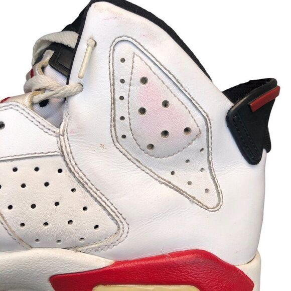 VINTAGE 2010 Air Jordan 6 Retro White Varsity Red Size 6.5 - Picture 16 of 16